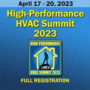 High-Performance HVAC Summit 2023 Full Registration